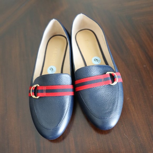 Talbots Leather Navy Flats - Picture 2 of 11